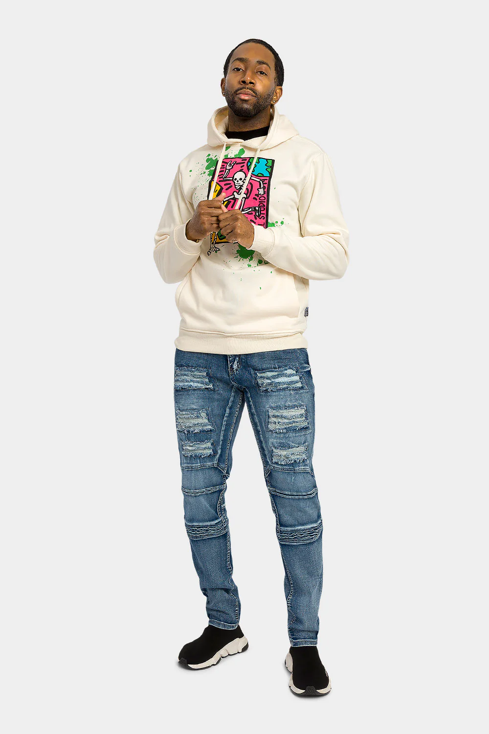 Skeleton Party Pullover Hoodie - Image 5