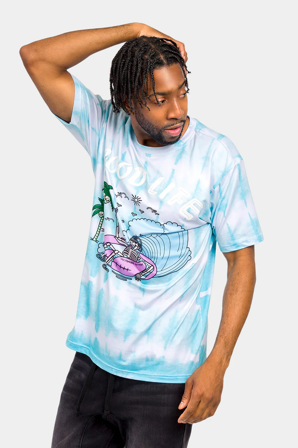 Skeleton Party Tie Dye T-Shirt - Image 2
