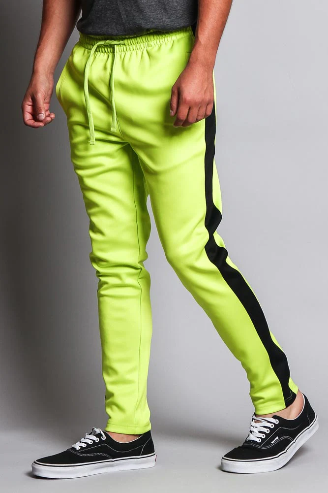 Slim Fit Striped Track Pants - Image 12