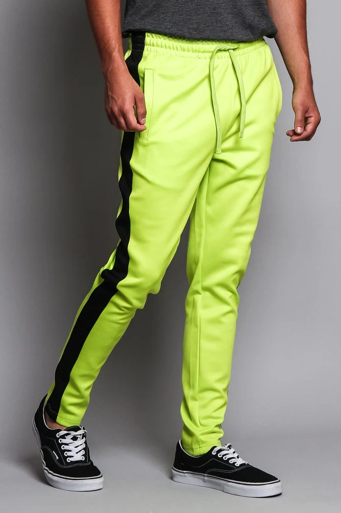 Slim Fit Striped Track Pants - Image 14