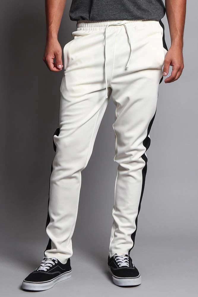 Slim Fit Striped Track Pants - Image 26