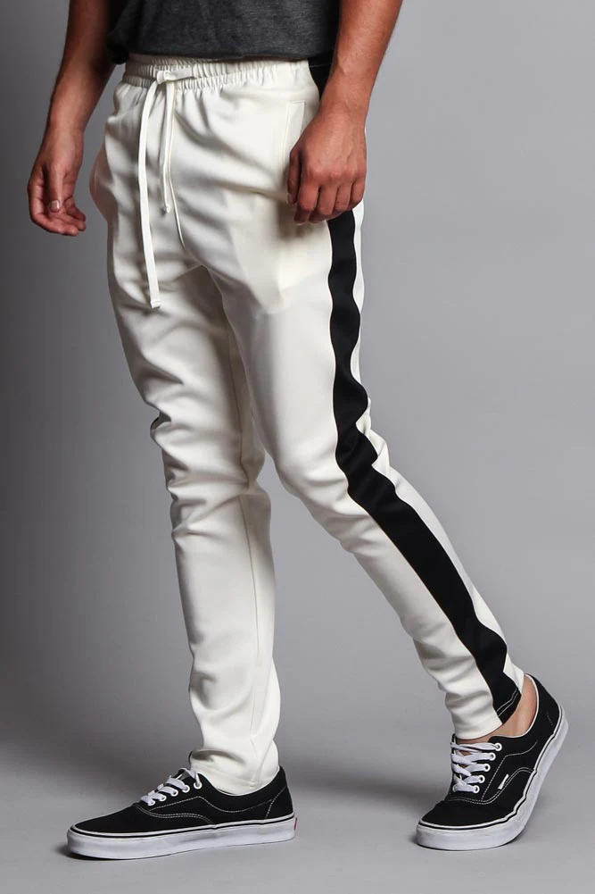 Slim Fit Striped Track Pants - Image 27
