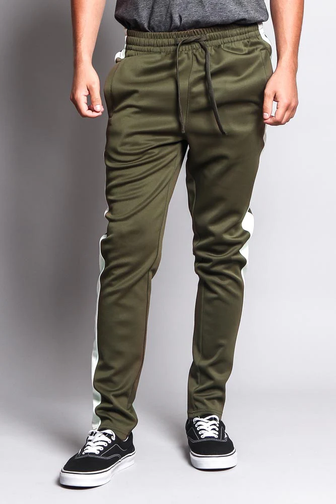 Slim Fit Striped Track Pants - Image 31