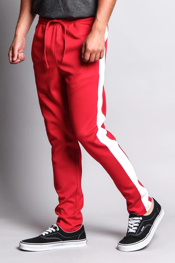 Slim Fit Striped Track Pants - Image 42