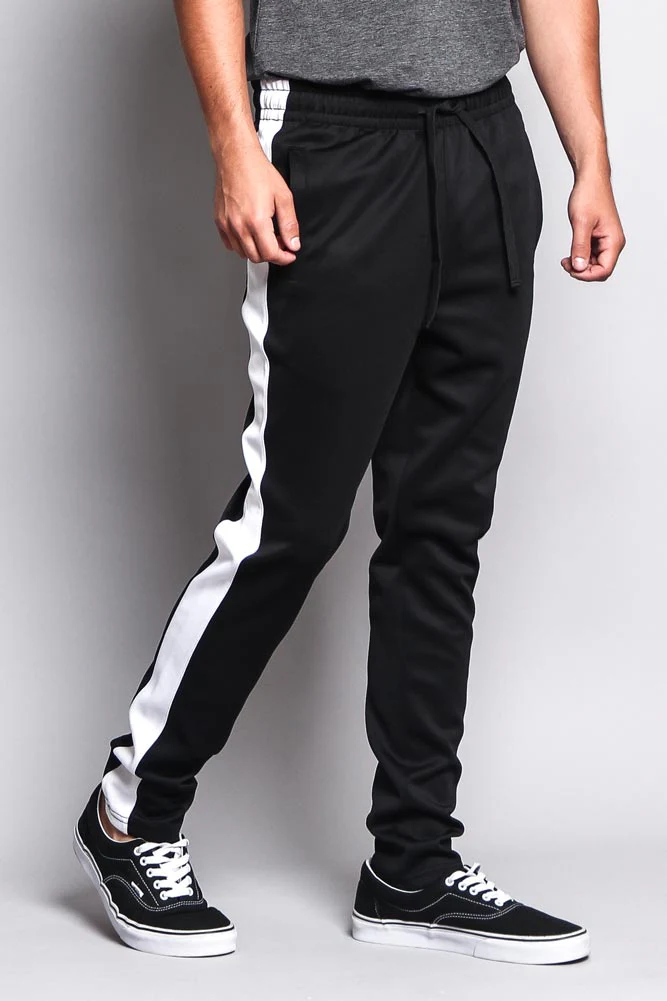 Slim Fit Striped Track Pants - Image 9