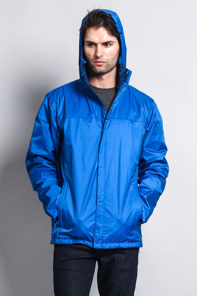 Solid Color Classic Hooded Windbreaker Jacket - Image 27