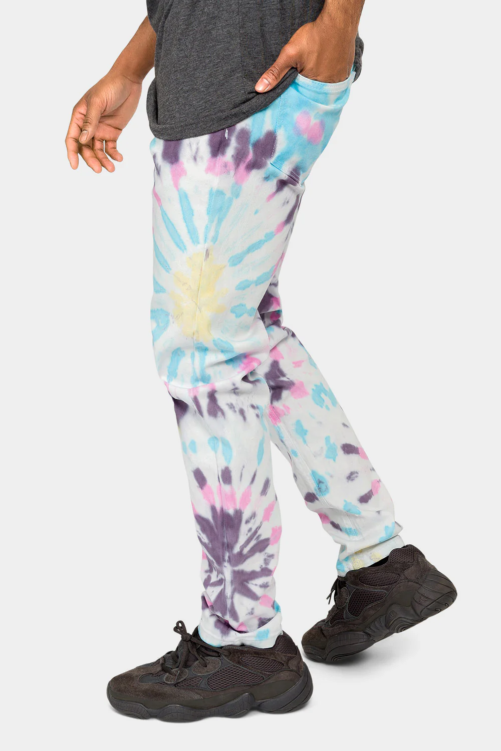 Spider Tie Dye Denim Jeans - Image 2