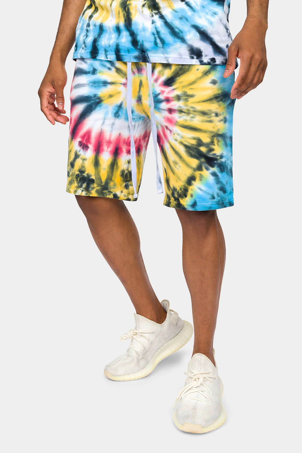 Swirl Tie Dye Cotton Shirt Shorts Set - Image 6