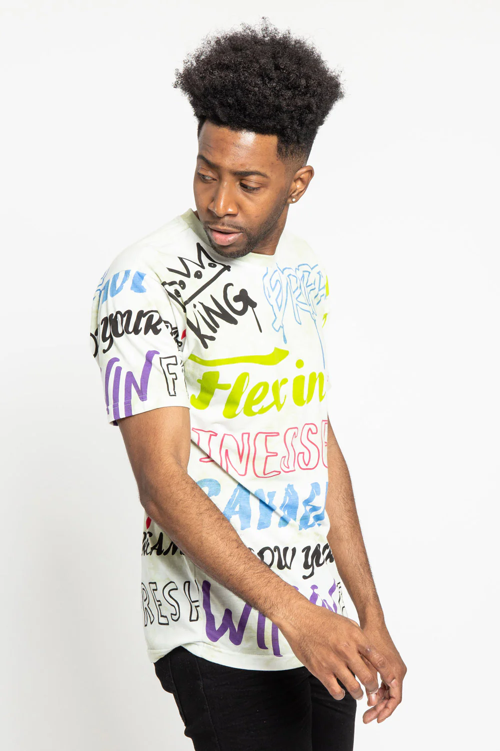 Tie Dye Graffiti T-Shirt - Image 10