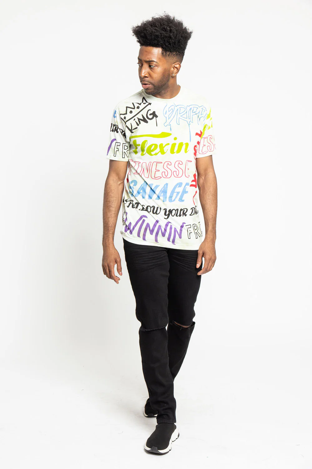 Tie Dye Graffiti T-Shirt - Image 11
