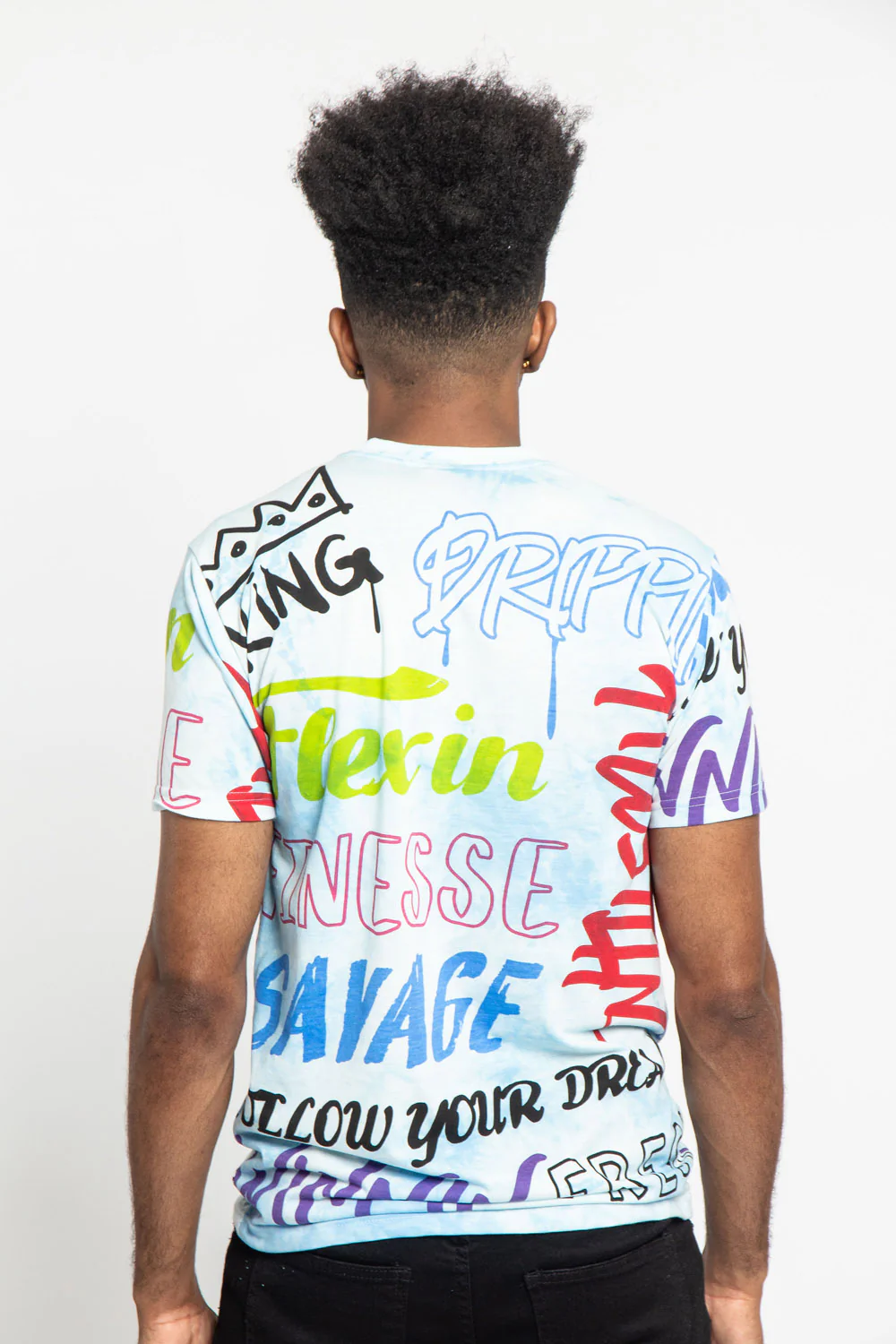 Tie Dye Graffiti T-Shirt - Image 4