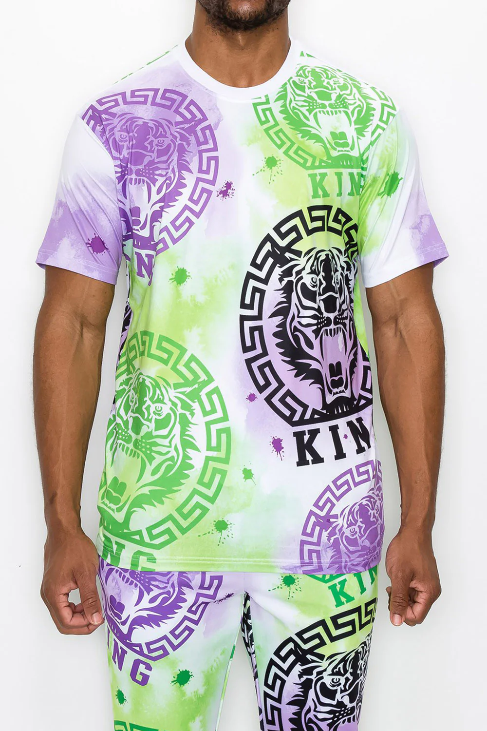 Tie Dye King Tiger T-Shirt - Image 3