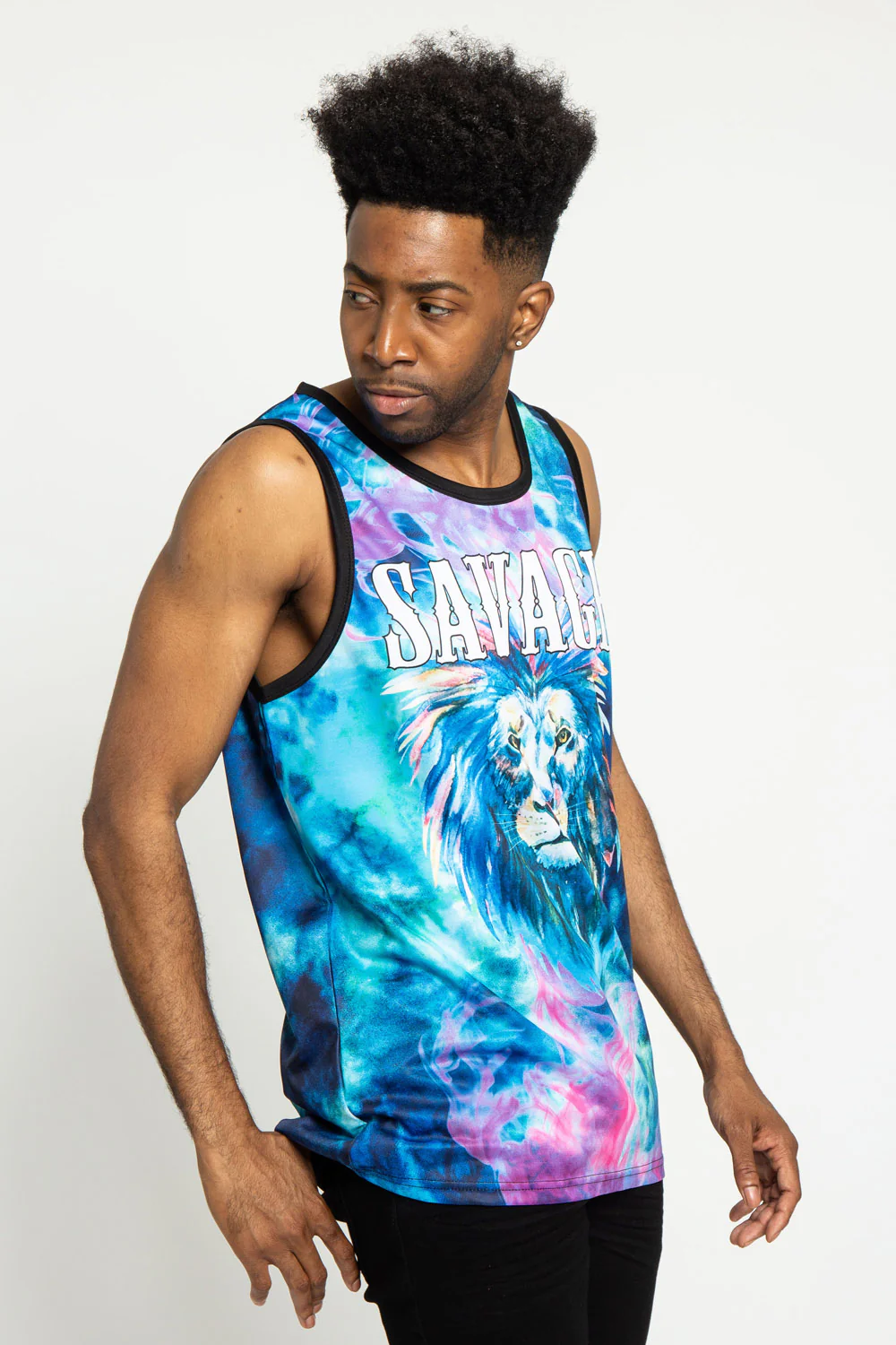 Tie Dye Savage Tank Top - Image 4