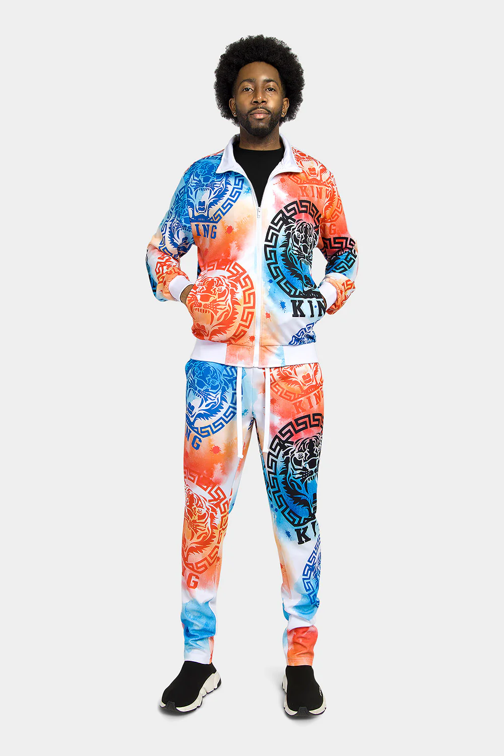 Tie Dye Tiger King Tracksuit - Image 2