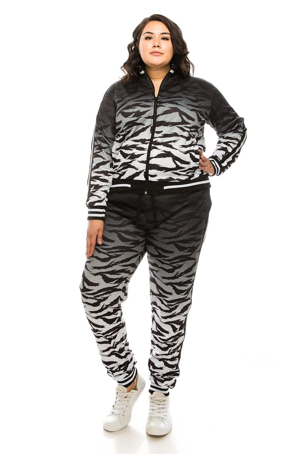 Ombre Gradient Tiger Stripe Tracksuit - Image 12