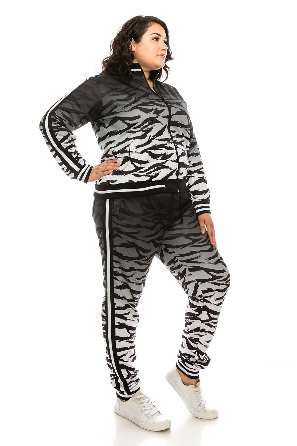 Ombre Gradient Tiger Stripe Tracksuit - Image 14