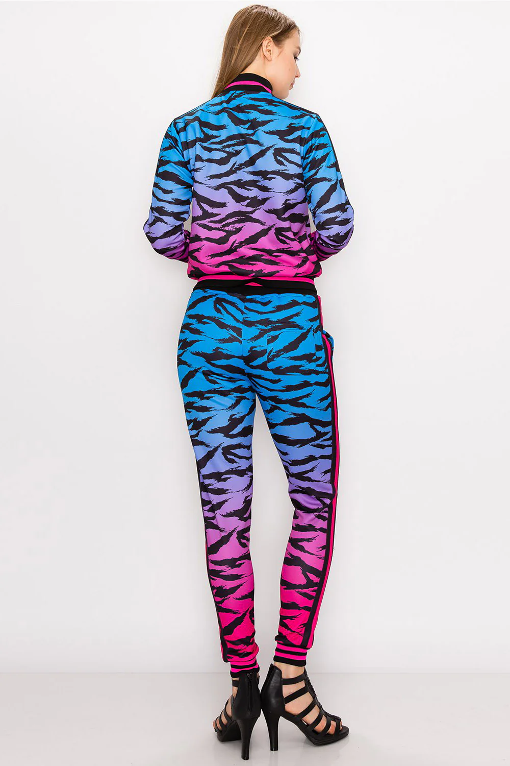 Ombre Gradient Tiger Stripe Tracksuit - Image 17