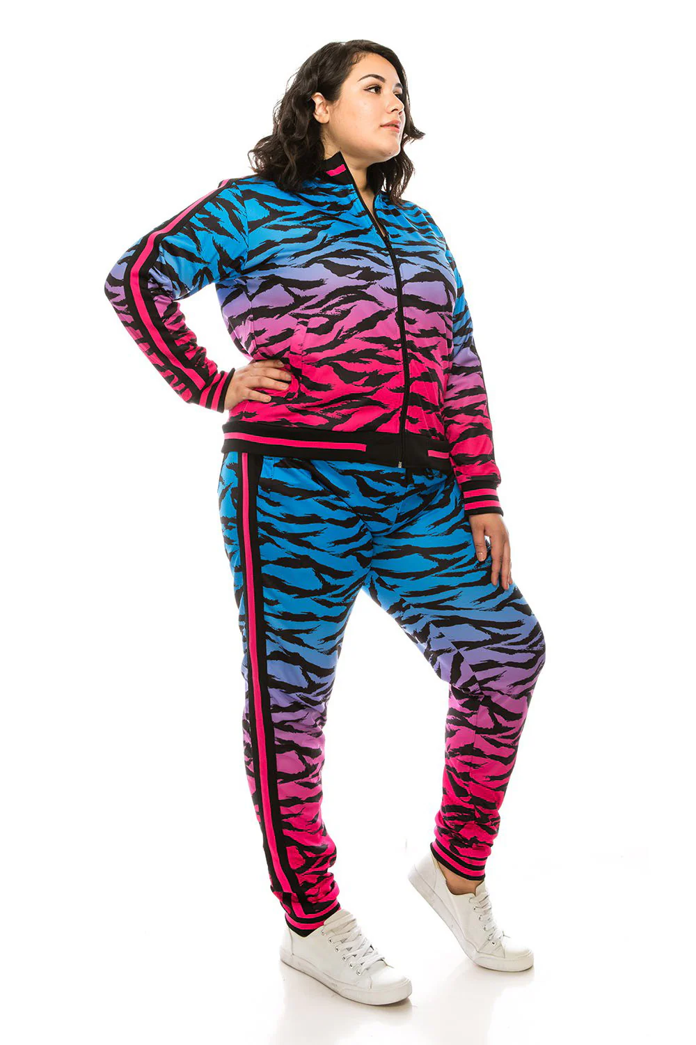 Ombre Gradient Tiger Stripe Tracksuit - Image 18