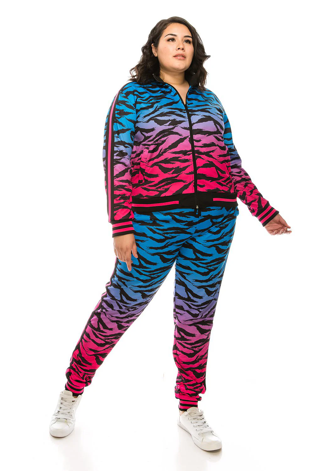 Ombre Gradient Tiger Stripe Tracksuit - Image 19