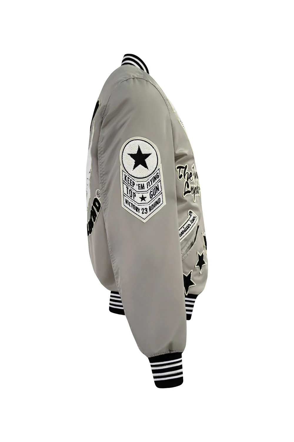 Top Gun "Flying Legend" Nylon Embroidery Patched Varsity Jacket - Image 4