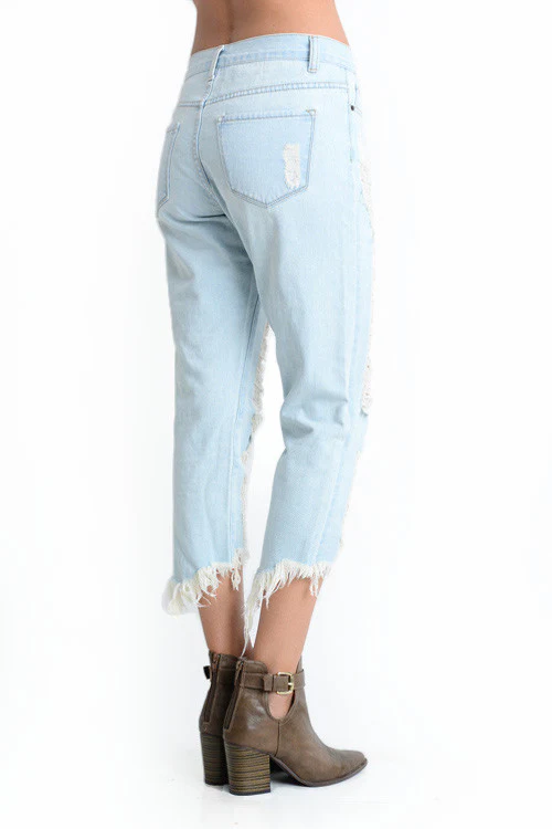 Torn Low-Rise Boyfriend Jeans - Image 8