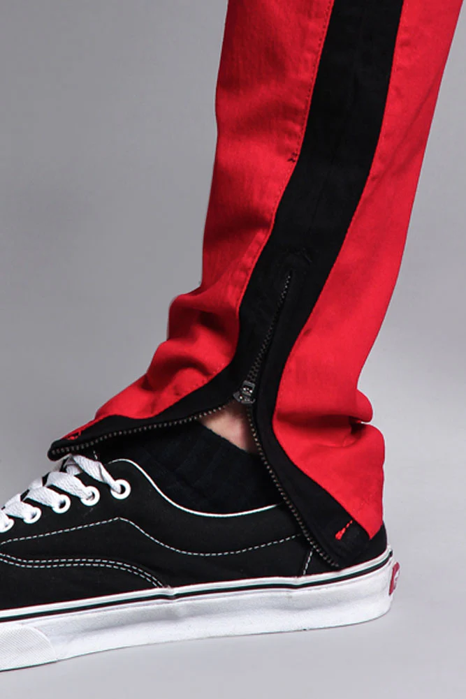 Track Style Zippered Skinny Jean with Accent Band - Image 12