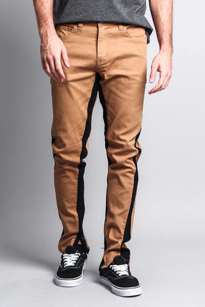 Track Style Zippered Skinny Jean with Accent Band - Image 13