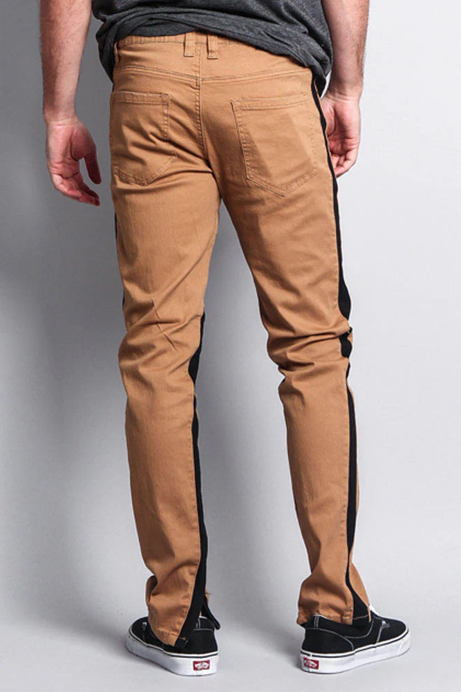 Track Style Zippered Skinny Jean with Accent Band - Image 15