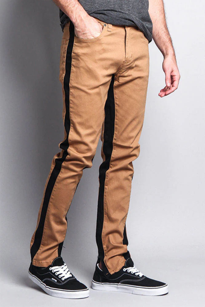Track Style Zippered Skinny Jean with Accent Band - Image 16