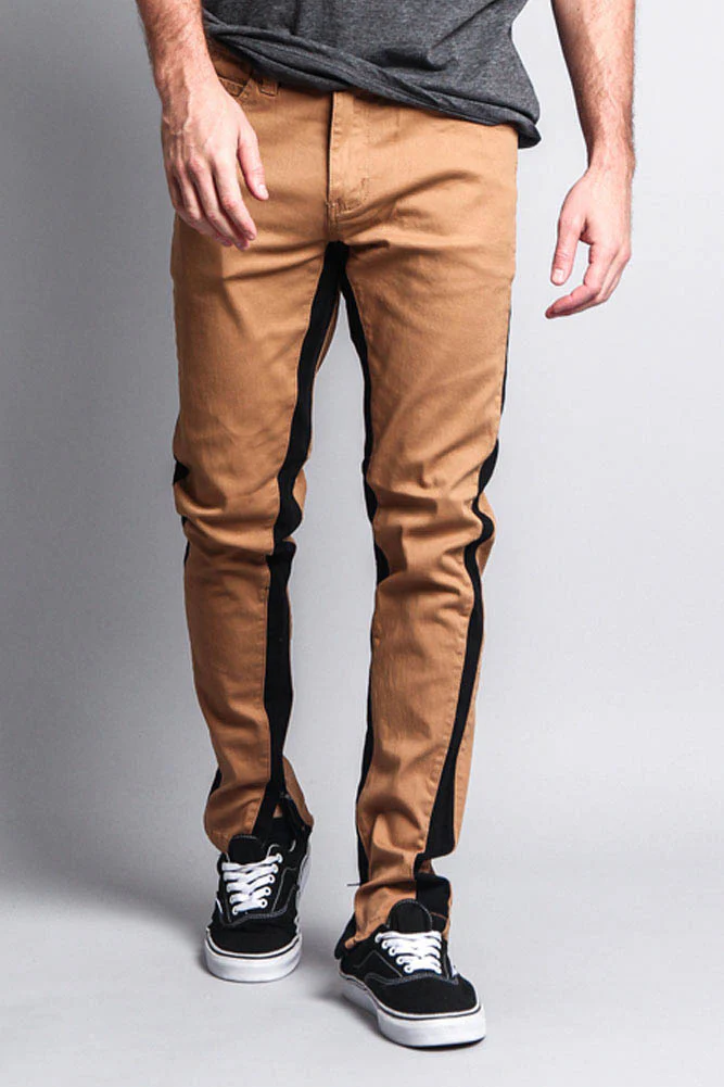 Track Style Zippered Skinny Jean with Accent Band - Image 17