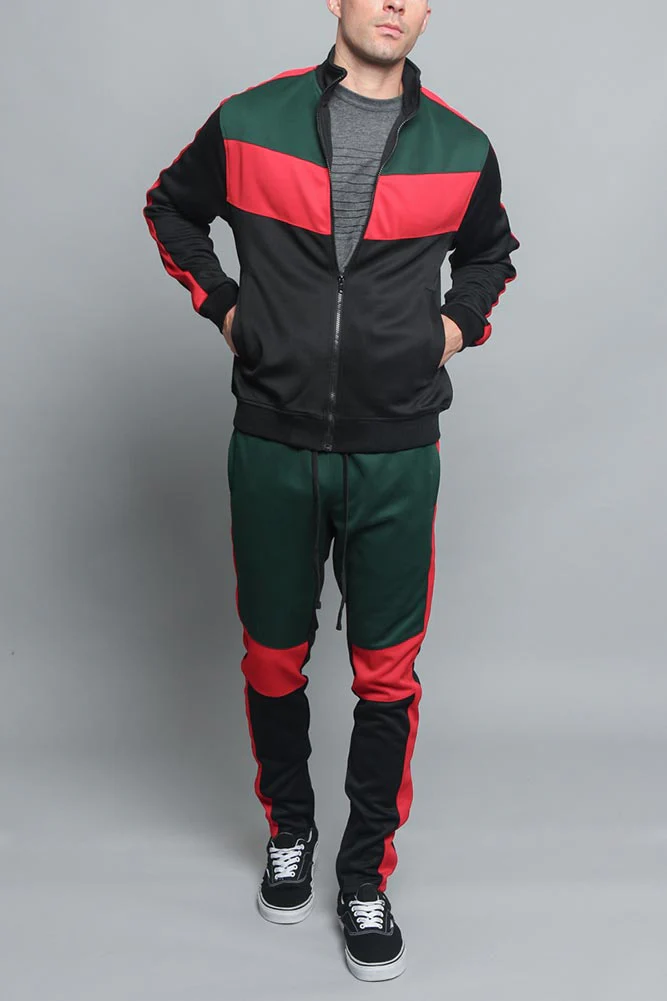 Tri Color Blocked Track Suit - Image 11