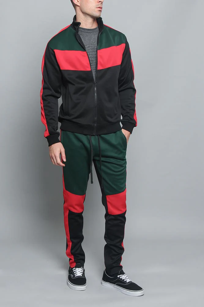 Tri Color Blocked Track Suit - Image 14