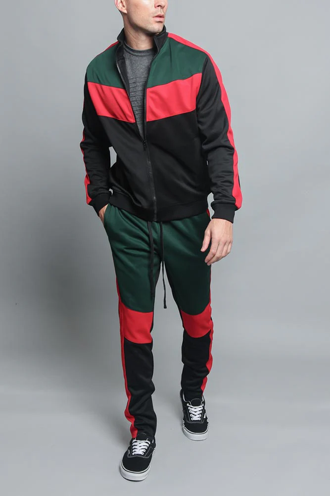 Tri Color Blocked Track Suit - Image 15