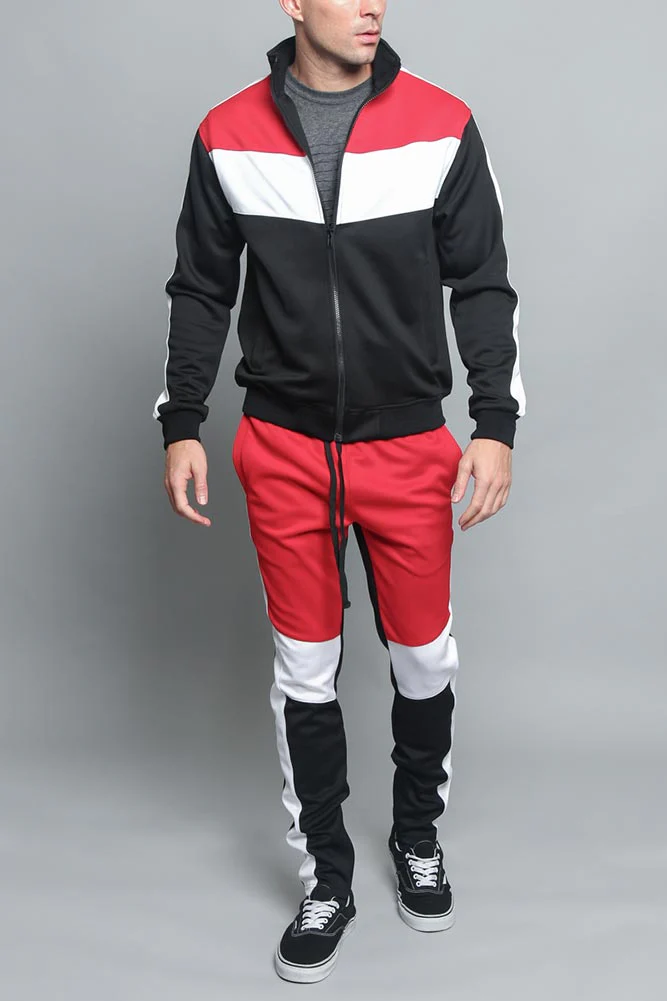 Tri Color Blocked Track Suit - Image 21