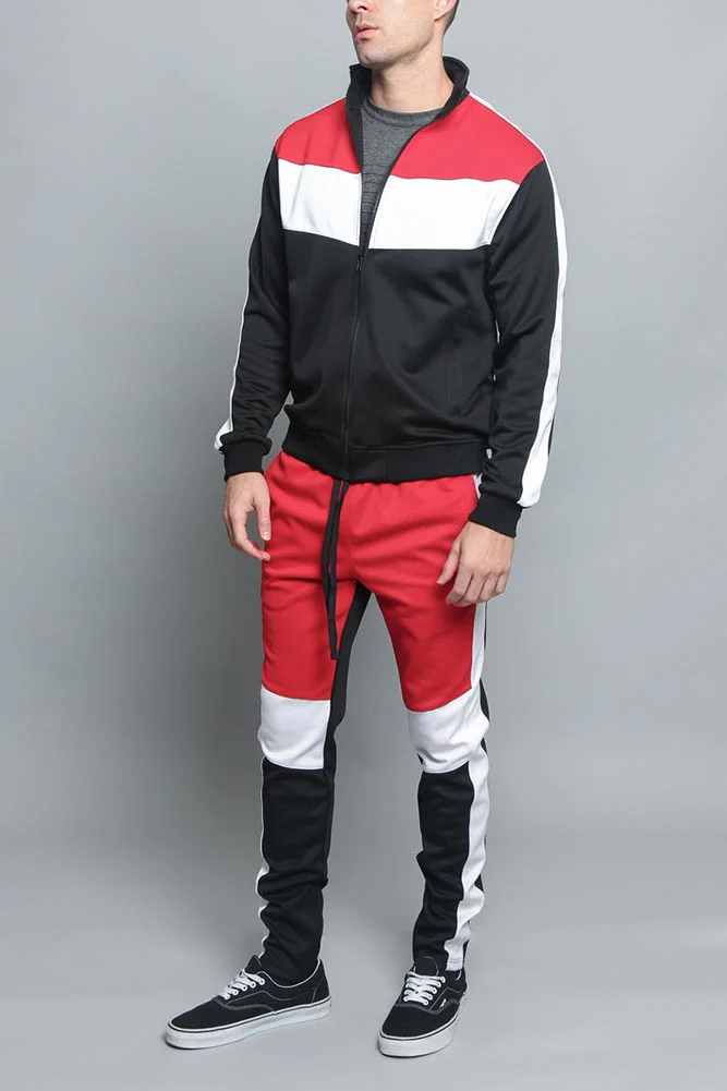 Tri Color Blocked Track Suit - Image 22