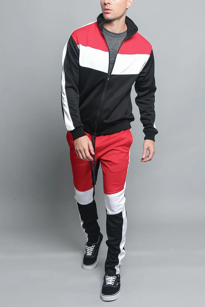 Tri Color Blocked Track Suit - Image 25