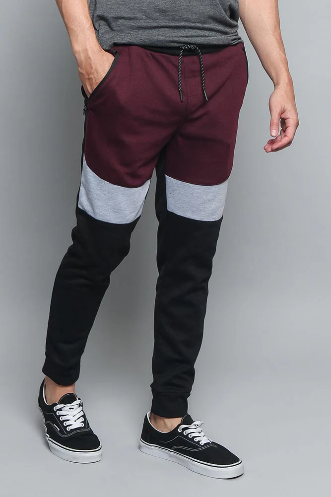 Tri Color Blocked Sweat Pants - Image 24