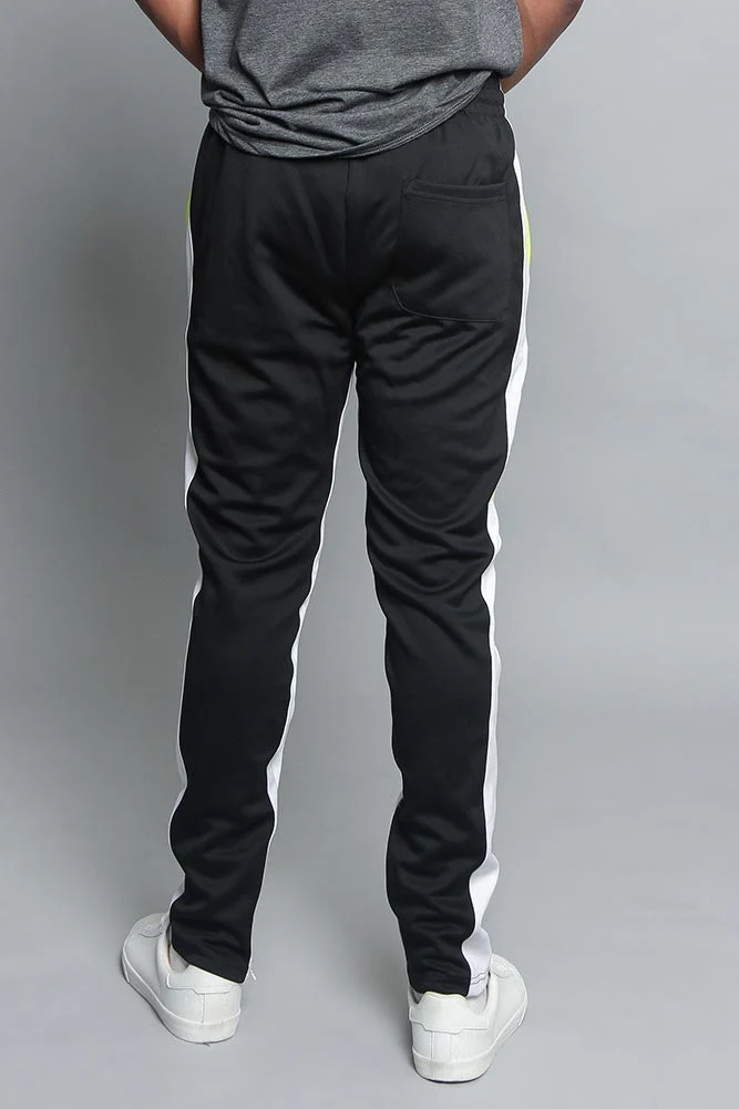 Tri Colored Color Blocked Track Pants - Image 3