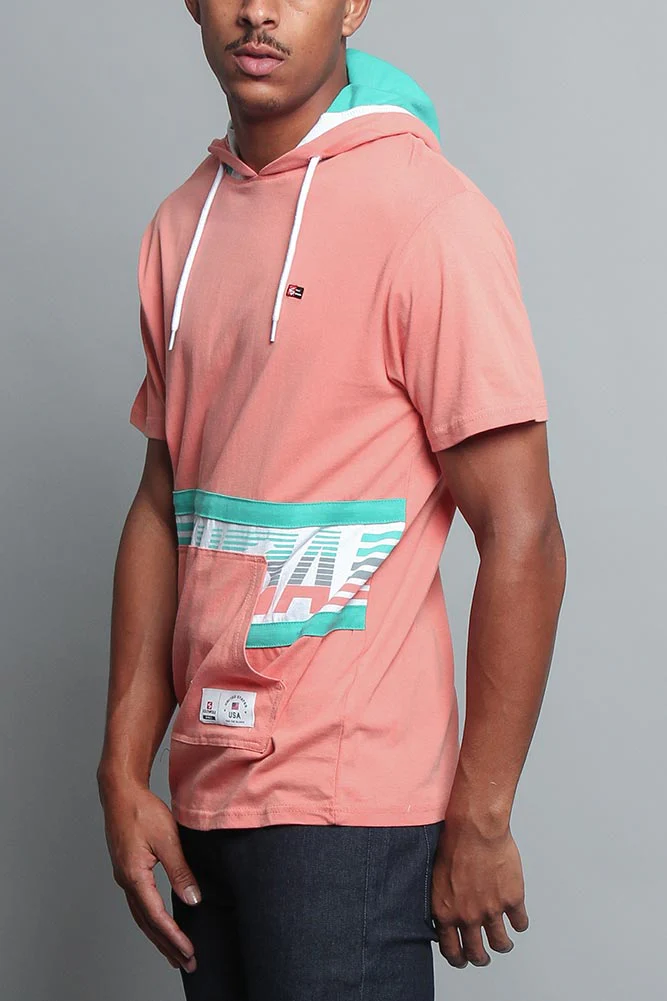 Tri Colored Hooded T-Shirt - Image 16