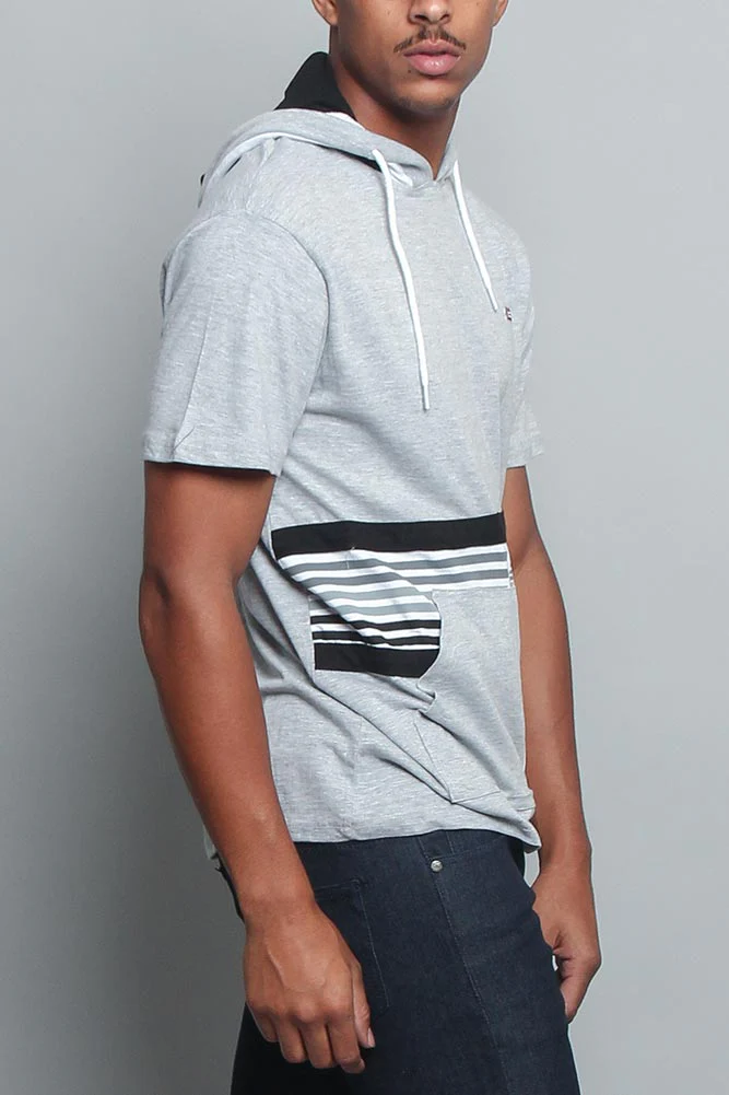 Tri Colored Hooded T-Shirt - Image 25
