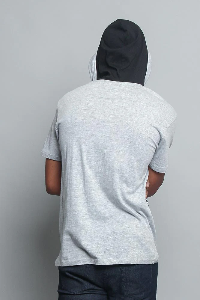 Tri Colored Hooded T-Shirt - Image 28