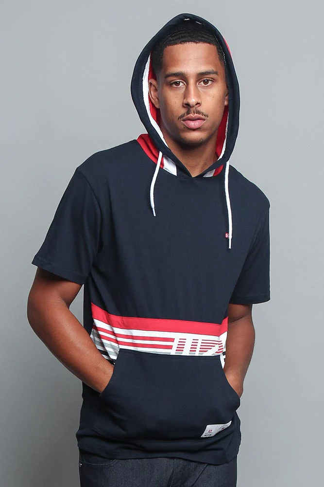 Tri Colored Hooded T-Shirt - Image 5