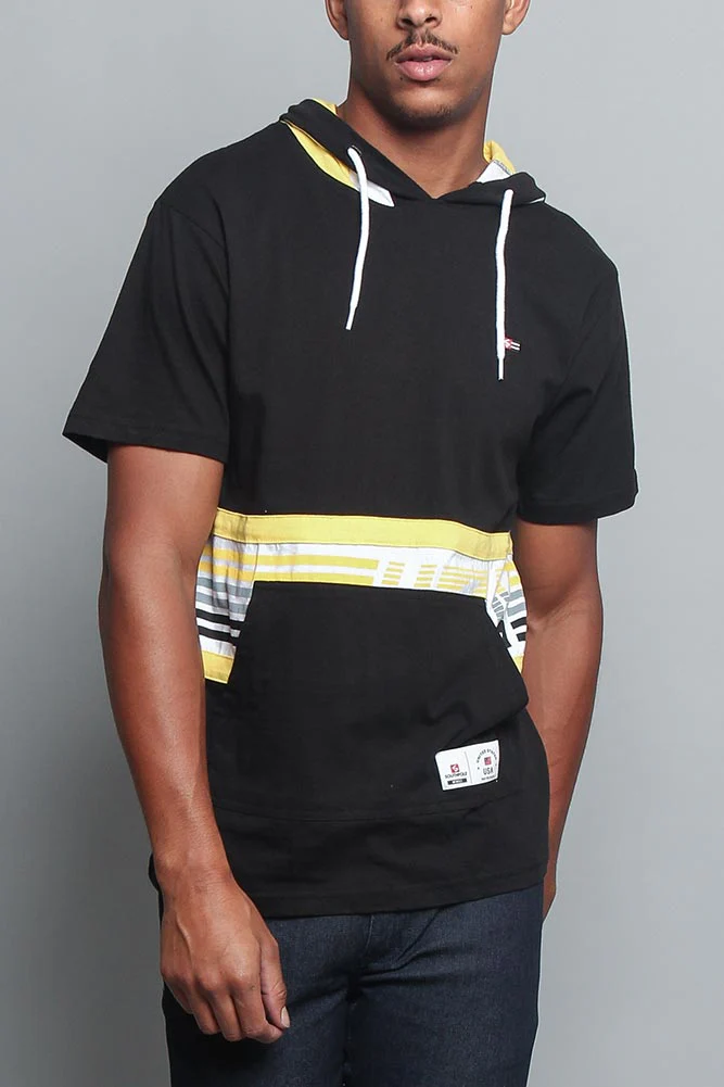Tri Colored Hooded T-Shirt - Image 8