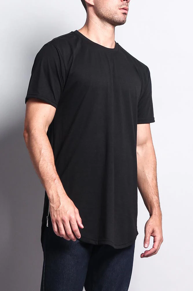 Triple Stacked Plus Long Length Curved Hem T-Shirt - Image 8