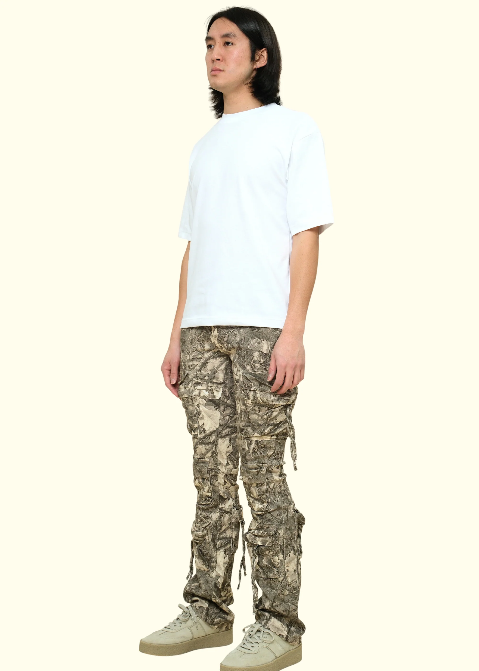 Twill Stacked Pants W/Multi Cargo Pocket - Image 3