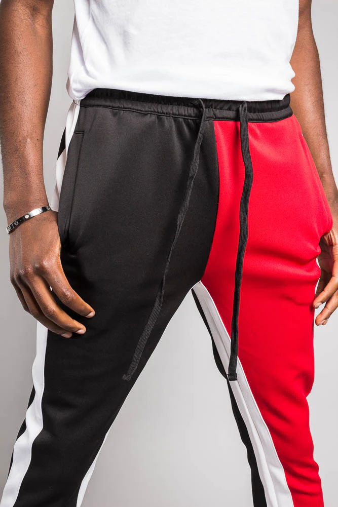 Two Tone Color Blocked Track Pants - Image 19