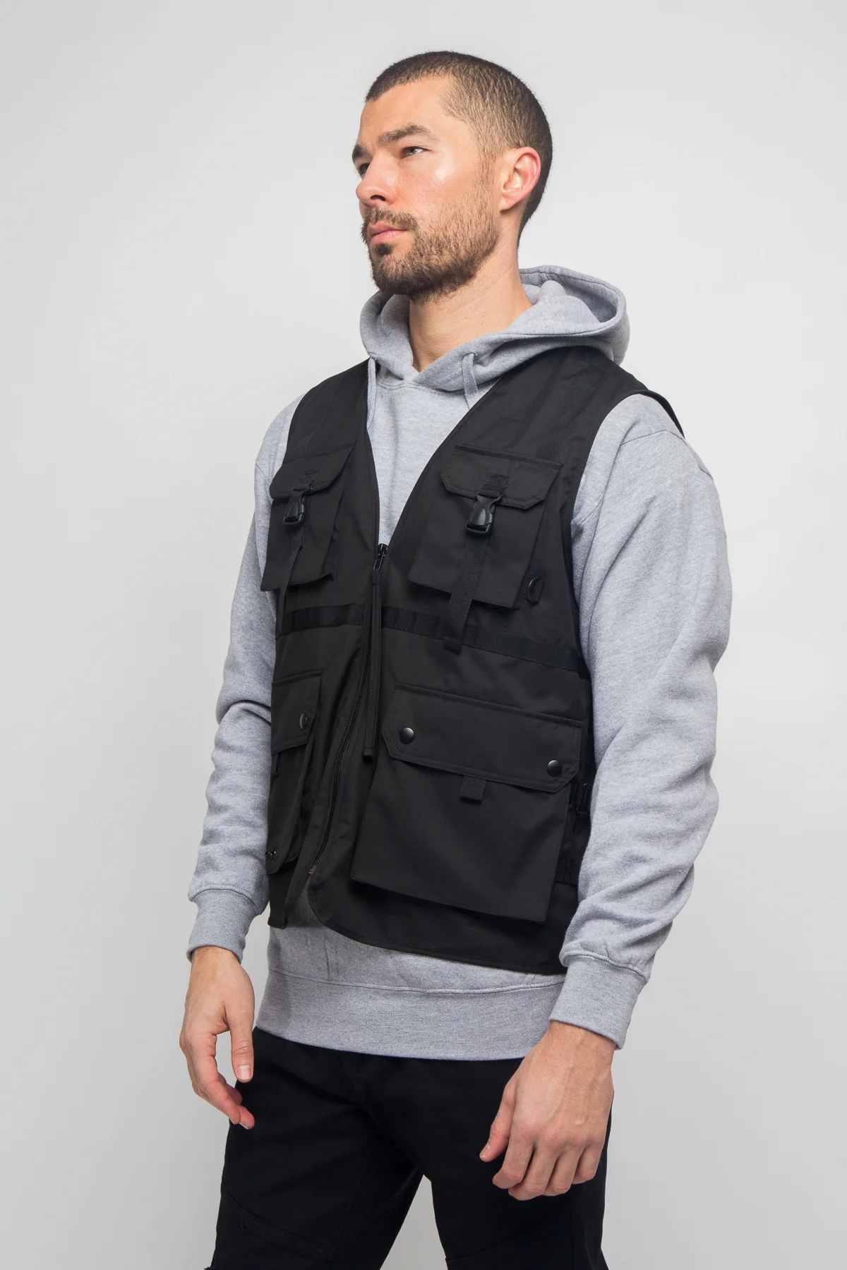 Utility Buckled Pocket Vest - Image 3
