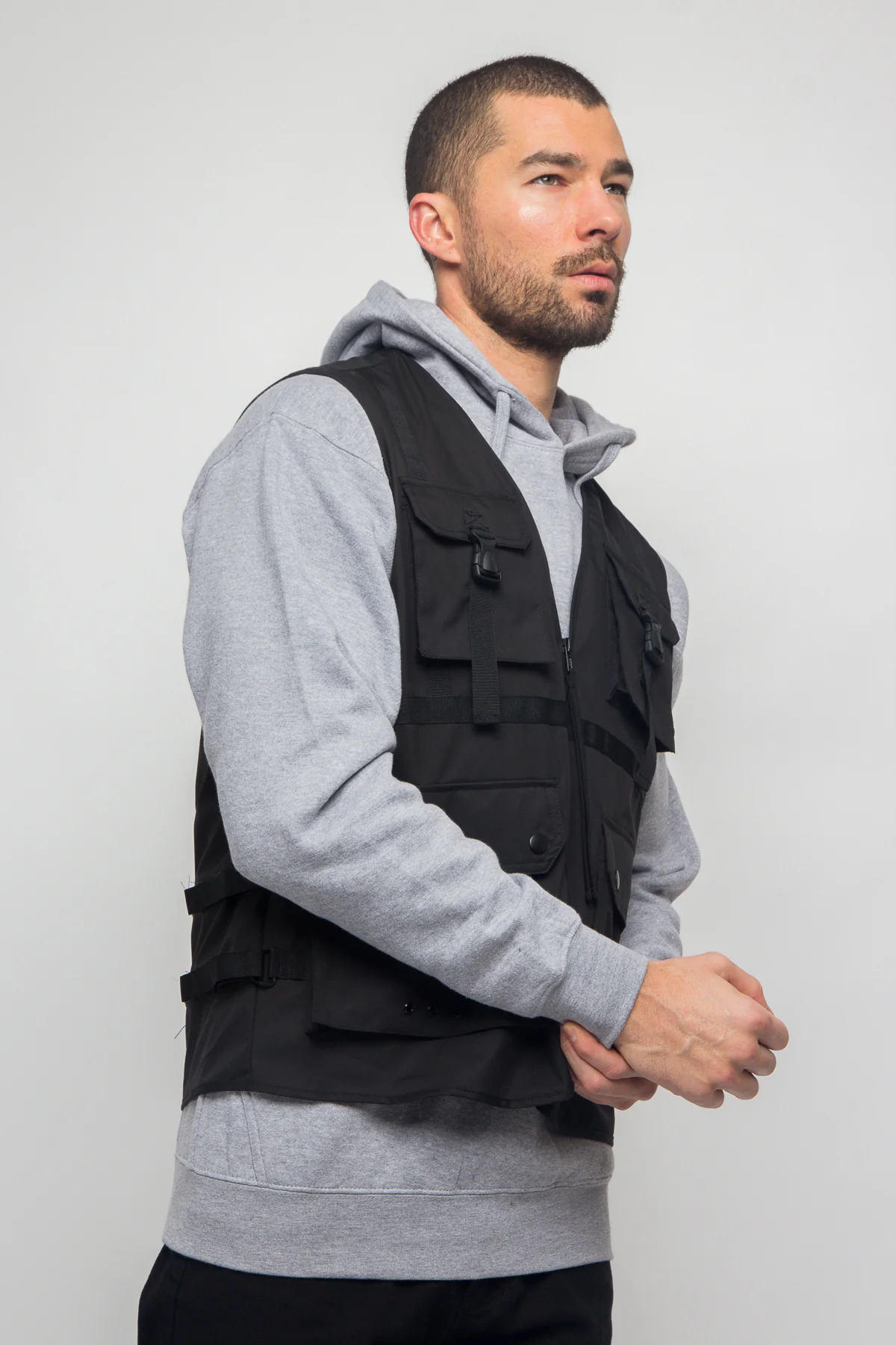 Utility Buckled Pocket Vest - Image 5