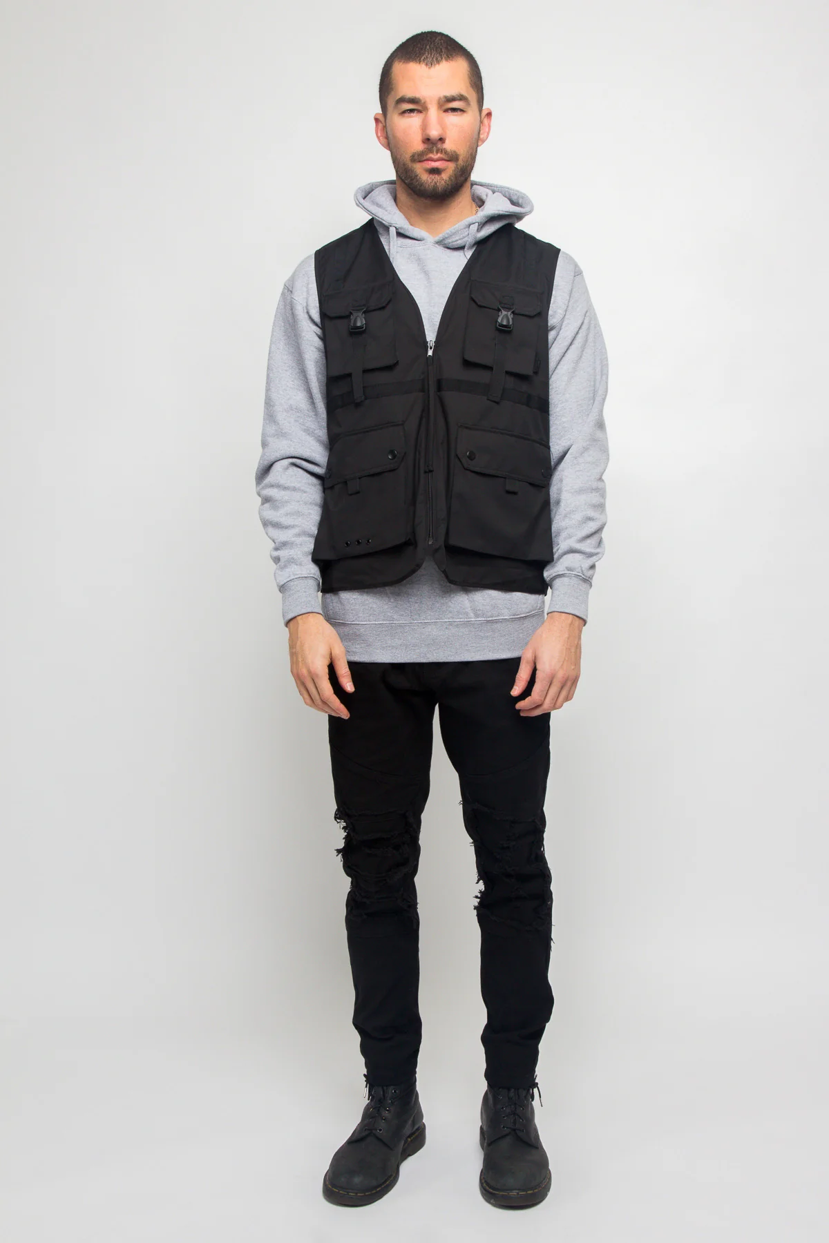 Utility Buckled Pocket Vest - Image 6