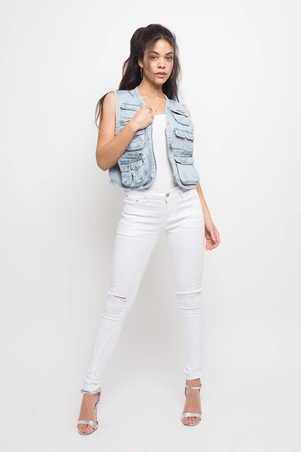 Utility Zipper Pocket Vest - Image 12